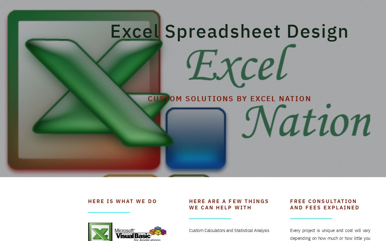 Excel Nation Spreadsheet Creator